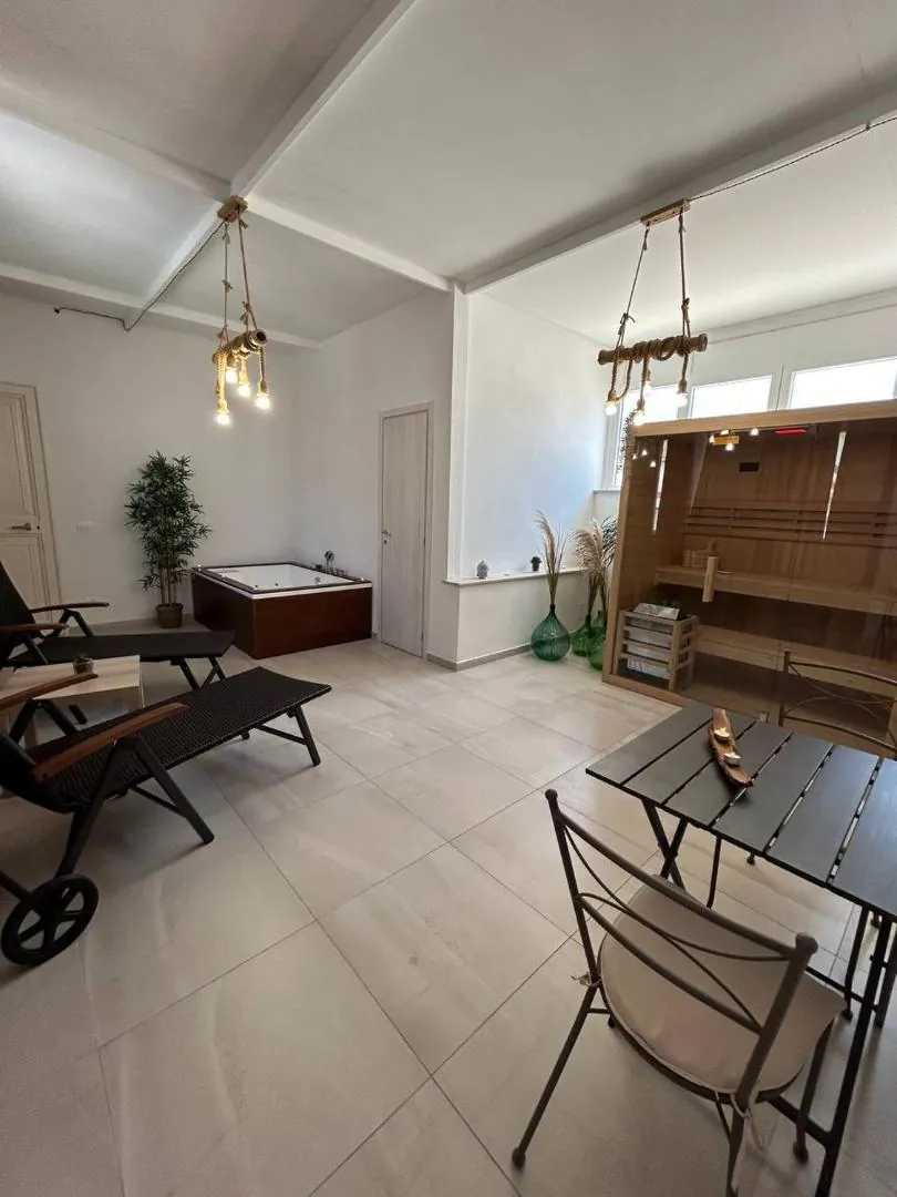 The shared sun terrace